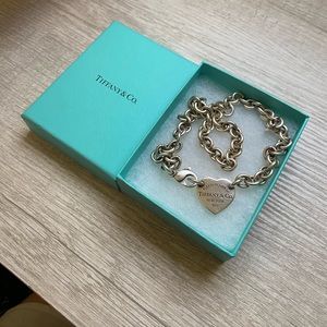Heart tag chain link chocker - Please Return to Tiffany and Co.